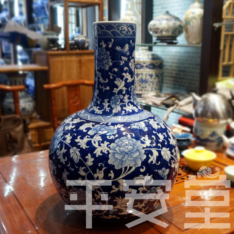 Jingdezhen Ceramic vase Blue and white Porcelain Lotus Vase Hand drawn Home Furnishing To fake something antique Decorationin the Home accessories , Vase/Flower/Artificial flowers/Imitation jewelry , Flower/Vase , Vase category - from Buy2taobao.com to provide professional Taobao agent buy service