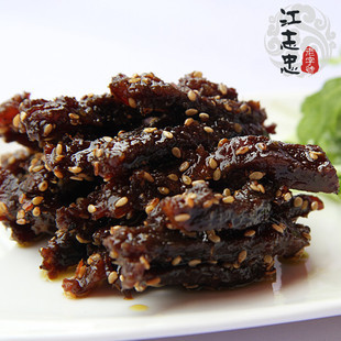  年货新品 江志忠牛肉 四川特产私房菜 五香味250克 牛肉干 牛肉条
