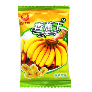  百味林 特产零食热销香脆可口零食banana片香蕉干 500g/散装