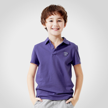 Annai children boys short sleeve t-shirt lapel 2013 new summer children's clothing big boy sport t-shirt EB321009