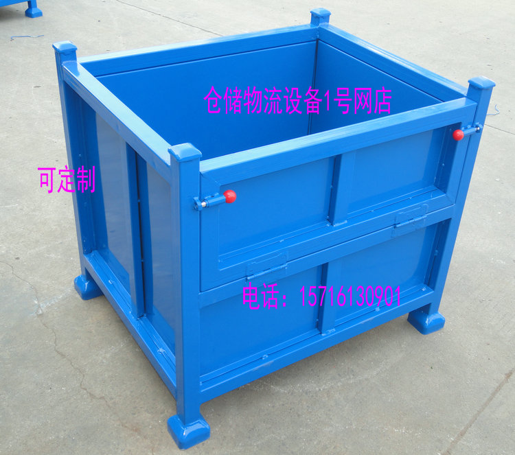 金属周转箱堆垛铁箱钢制铁箱废料箱重型仓储笼铁屑箱大铁框折叠箱在类目 商业/办公家具, 货架/展柜, 仓储货架中 - 来自Buy2taobao.com提供专业的淘宝代购服务