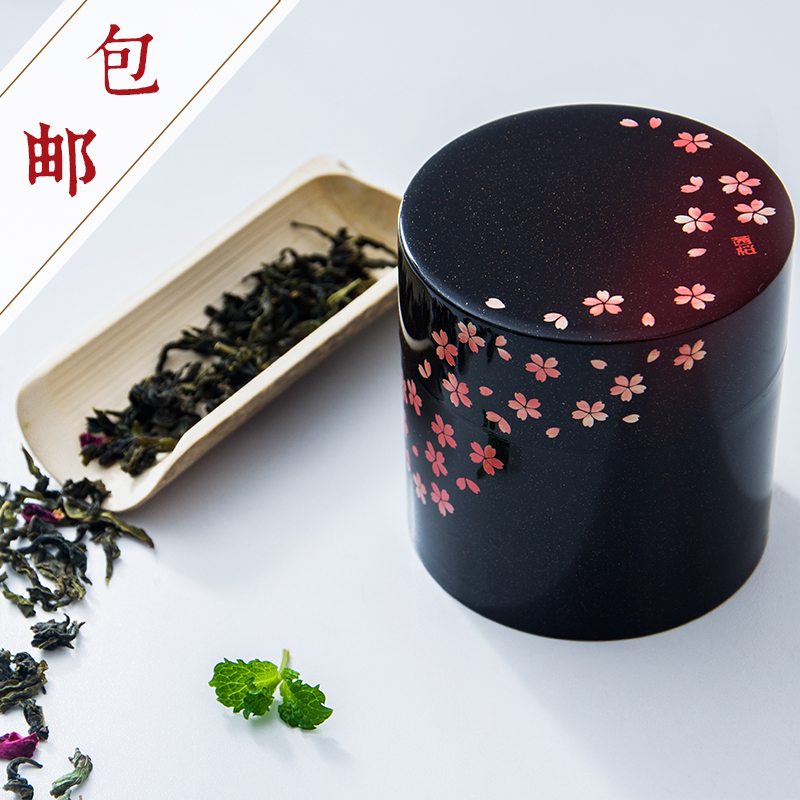 goods in stock Japanese imports Hakoya golden Loose powder Tea pot A gentle wind cherry blossoms seal up Tea pot coffeein the Tableware , Tea set , Tea caddy category - from Buy2taobao.com to provide professional Taobao agent buy service