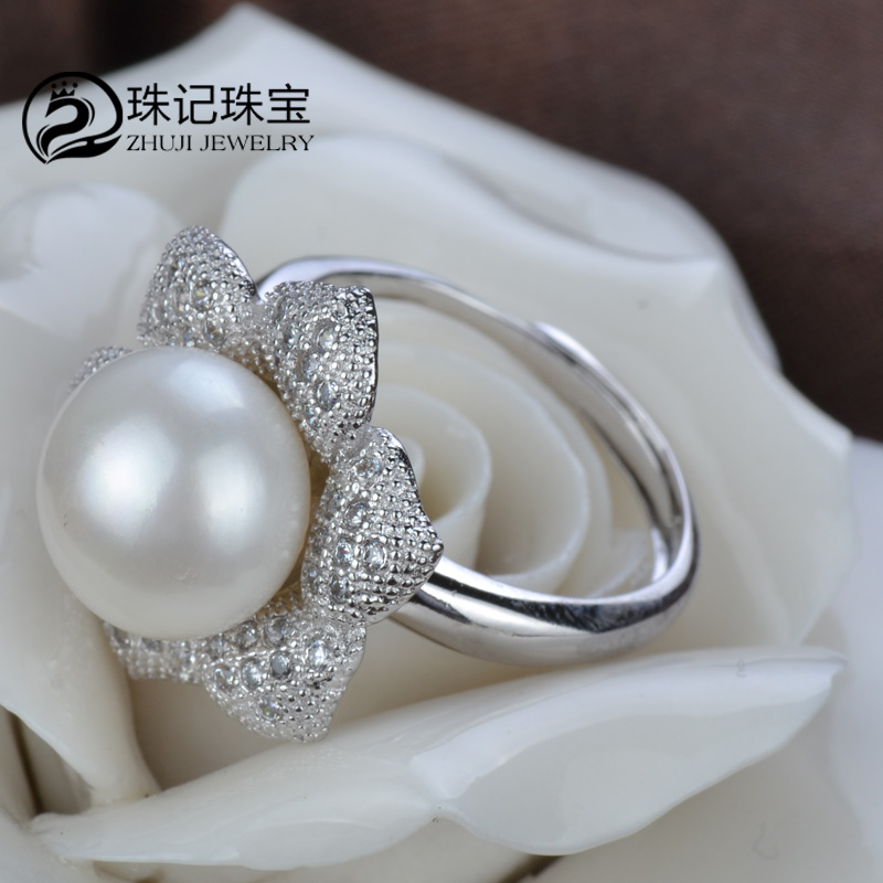 珠记珠宝 六瓣花系列 10-11mm天然形成淡水珍珠戒指 正品强光无瑕在类目 珠宝/钻石/翡翠/黄金, 天然珍珠(新), 手饰中 - 来自Buy2taobao.com提供专业的淘宝代购服务