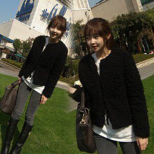 <em>黑色</em>短外套2014新款_<em>黑色</em>短外套<em>搭配</em>图片