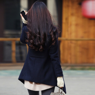 <em>毛呢</em>大衣修身大衣想你妮子羊毛呢<em>外套</em>女中<em>长款</em>