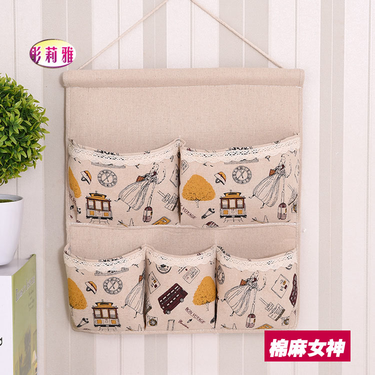 Sophie Lace Fabric Hanging type Storage Bag Storage bags Wall hanging multi-storey Wall hanging Zhiwu Daiin the Home Fabric , Dust protection cover , Bag category - from Buy2taobao.com to provide professional Taobao agent buy service
