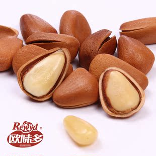  欧味多零食 和来伊份 三只松鼠同样好吃的坚果 原味东北松子218g