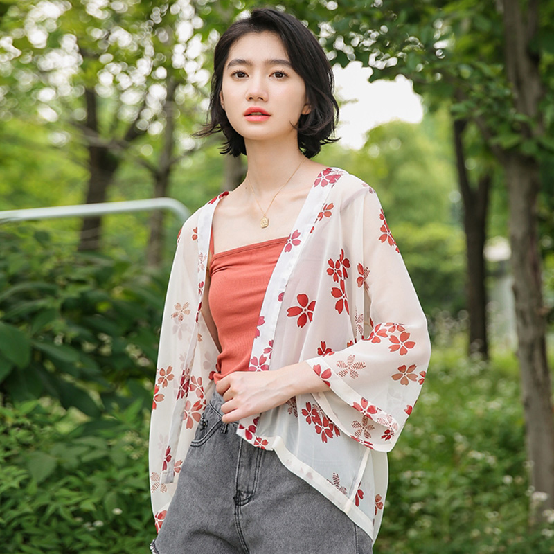 A gentle wind Sunscreen coat 2019 new pattern Chiffon jacket Sunscreen summer Thin section fairy Cardiganin the Women's clothing/Boutique , Jacket category - from Buy2taobao.com to provide professional Taobao agent buy service