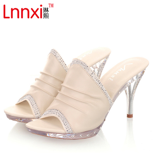  鞋子 厚底 凉拖 凉拖鞋 拖鞋 女 夏季 一字拖 新款 高跟 女士