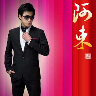  男士新郎礼服西服套装 韩版修身男西装时尚休闲AS0249