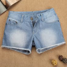 2013 new thin burrs denim shorts shorts female summer Korean wave of retro aspect MM code casual women