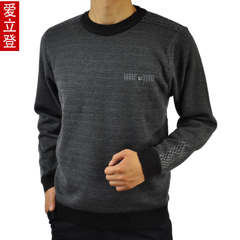 衫爱立登爸爸冬装新款加厚外套<em>中年男士毛衣</em>价