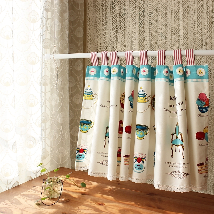 Cotton Cartoon Countryside Half-curtain Kitchen curtain Partition curtain wardrobe toilet door curtain New productsin the Home Fabric , Curtains and curtain accessories , Curtain category - from Buy2taobao.com to provide professional Taobao agent buy service