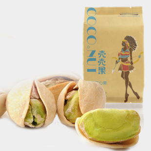  壳壳果 美国开心果  香脆饱满 自然开口 新鲜果仁180g