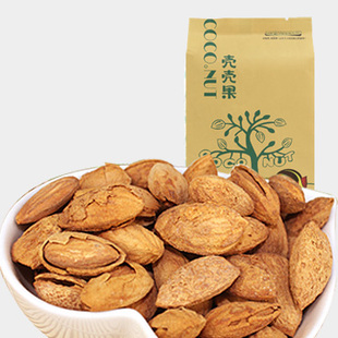  壳壳果 扁桃核 干果坚果炒货 薄壳巴旦木壳杏仁 手剥壳杏仁 165g