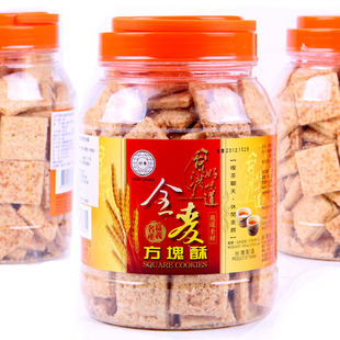  台湾名特产好乔牌全麦方块酥饼干 进口休闲零食品糕点小点心低糖