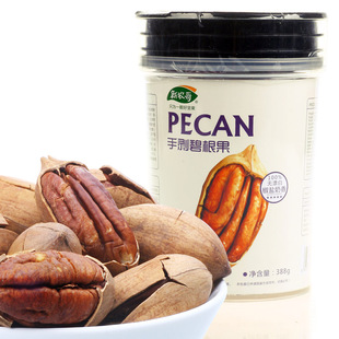  【新农哥】坚果零食特产 椒盐奶香碧根果 长寿果388g 罐装