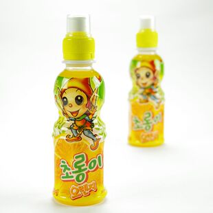  限区包邮 韩国进口 熊津晶晶儿橙子味儿童饮料 健康饮品200ML