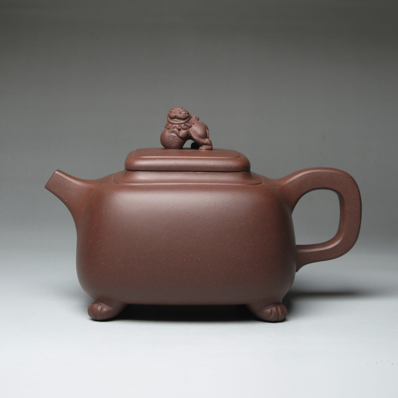 Junper Yixing purple ink for imprinting of seals Side pot dark-red enameled pottery teapot capacity Pure handwork Large teapot Yang Xijun Squarein the Tableware , Tea set , Teapot category - from Buy2taobao.com to provide professional Taobao agent buy service