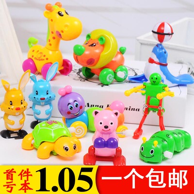 宝宝男女孩幼儿童益智玩具批发地摊货源上弦上链铁皮发条青蛙小鸡