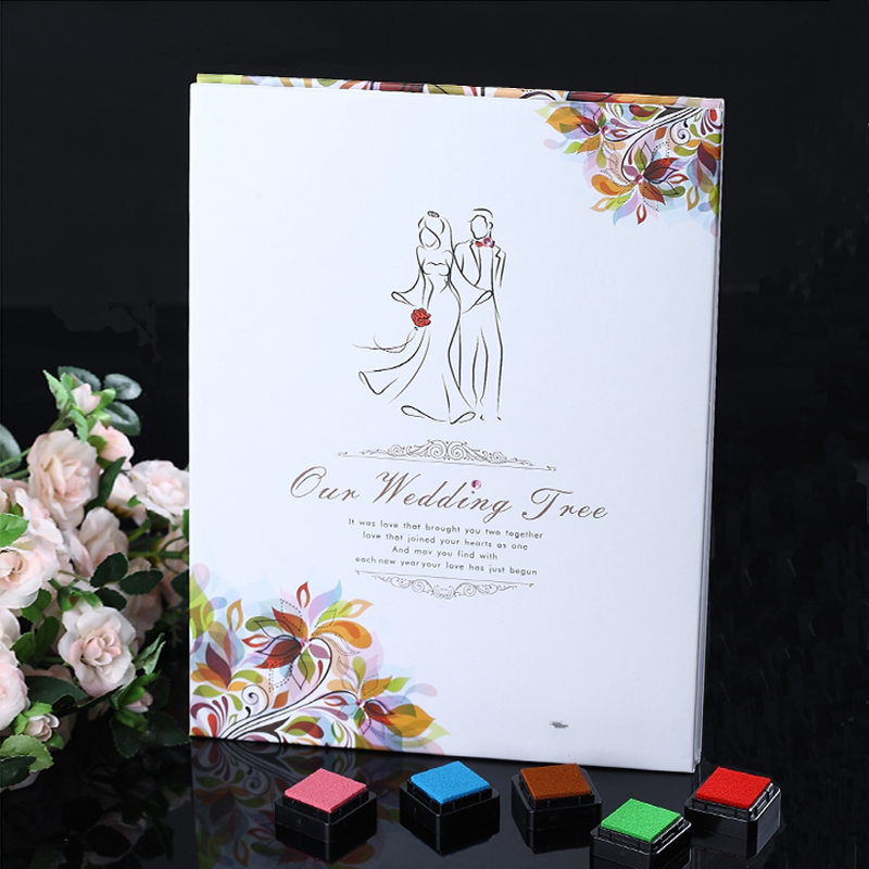 维多蔓 婚礼创意签名册 婚庆礼金簿 签到簿 欧式个性签到本按手印 维多蔓 婚礼创意签名册 婚庆礼金簿 签到簿 欧式个性签到本按手印