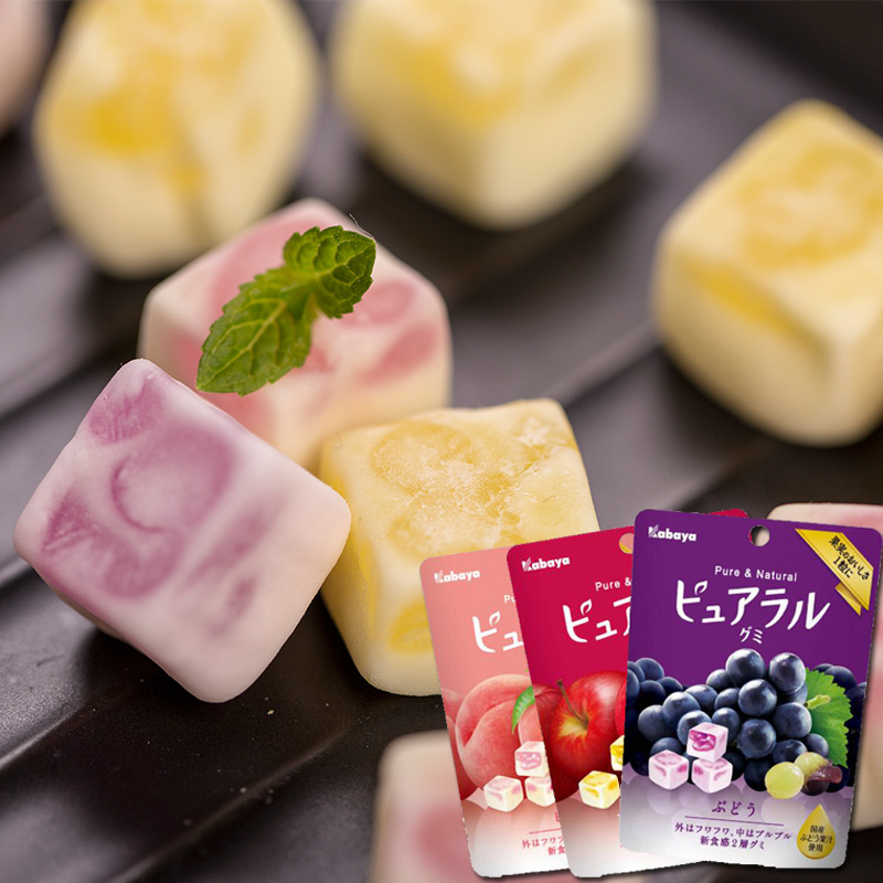 Japanese imports Kabbah Kabaya Sandwich Apple Baitao Grape Fruit juices Cotton Soft sweets snacks candyin the Snacks/Nuts/Specialty , Sweets and snacks/Jelly/Pudding , Candy category - from Buy2taobao.com to provide professional Taobao agent buy service