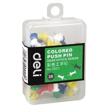 得力0021彩色工字钉彩色图钉按<em>钉照片</em>墙|一淘