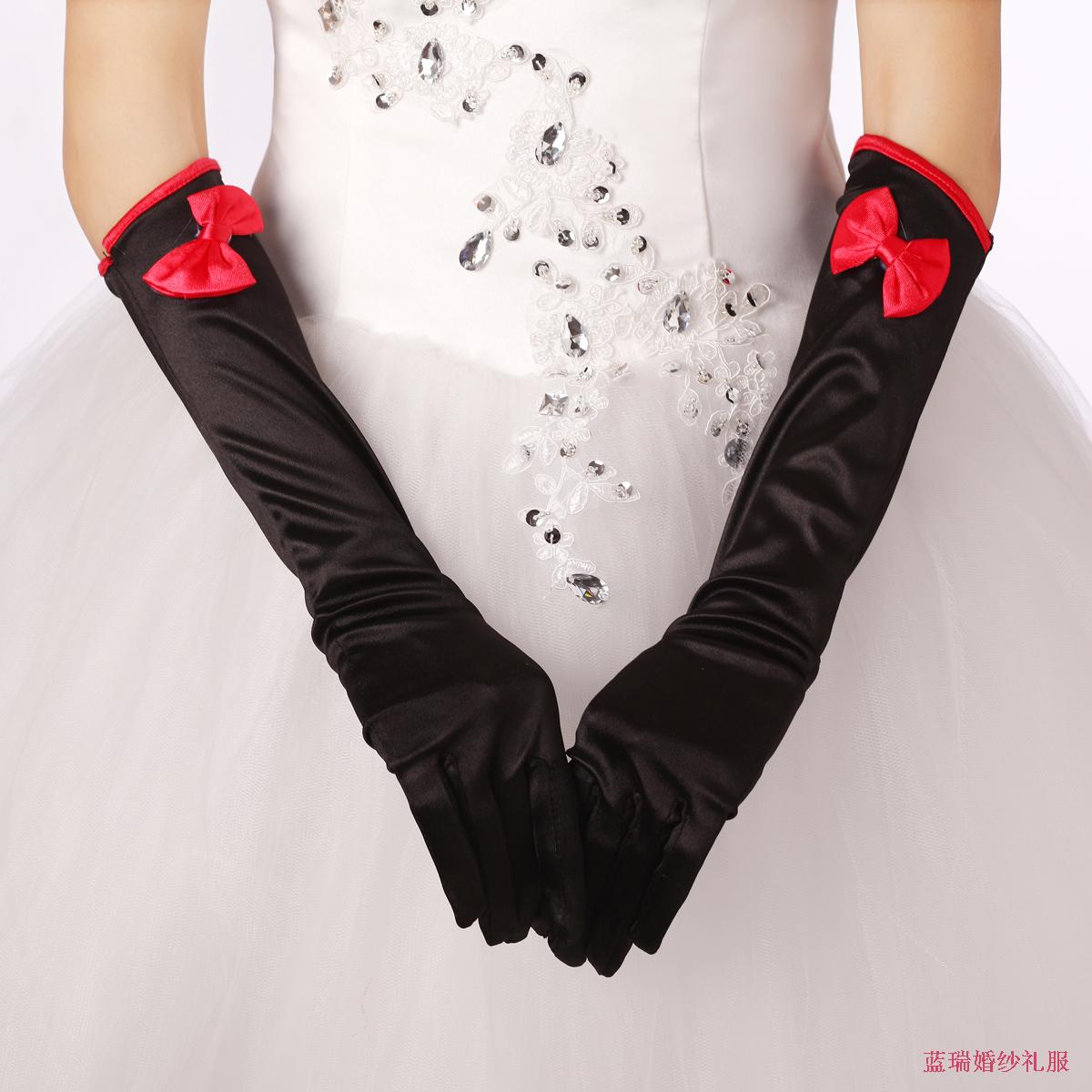 花童禮服兒童婚紗禮服 公主裙 女童演出服配飾黑色長款蝴蝶結手套在類目 服飾配件/皮帶/帽子/圍巾, 婚紗禮服配件, 婚紗手套中 - 來自Buy2taobao.com提供專業的淘寶代購服務