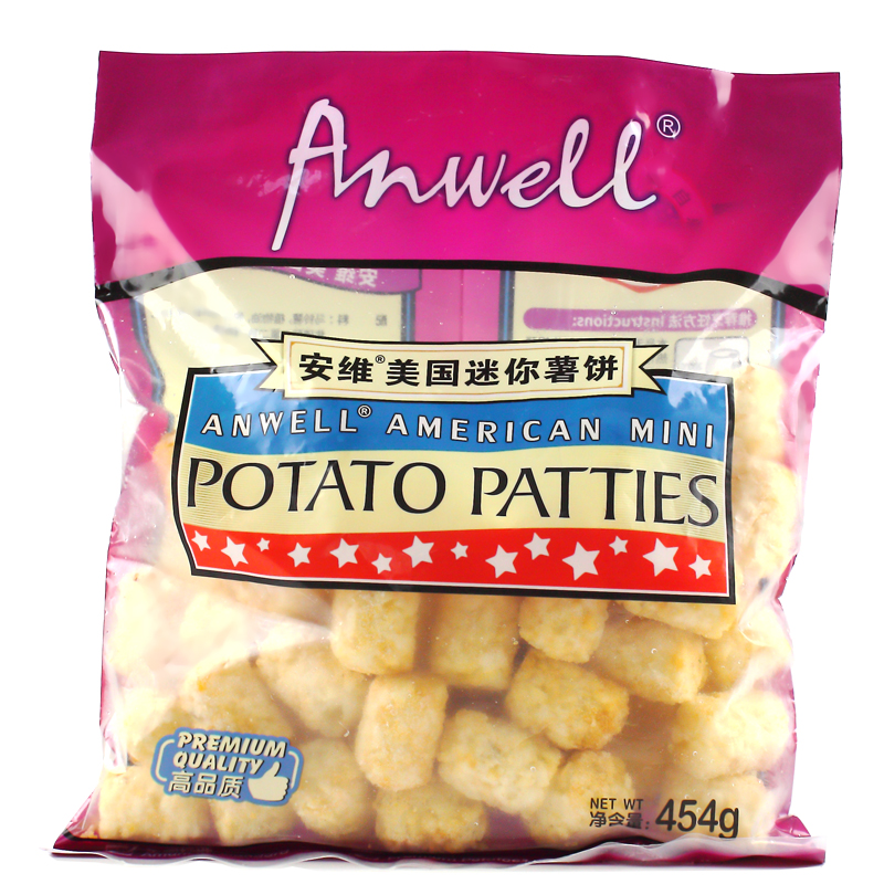 Anwell冷冻迷你薯饼454g 安维圣诞节西餐小吃半成品 美国进口|ruв категории закуски/орехи/специальность, кандирование/унаби/Мэй/сухофрукты, картофельных изделий - от Buy2taobao.com для оказания профессиональной услуги покупки агента Taobao