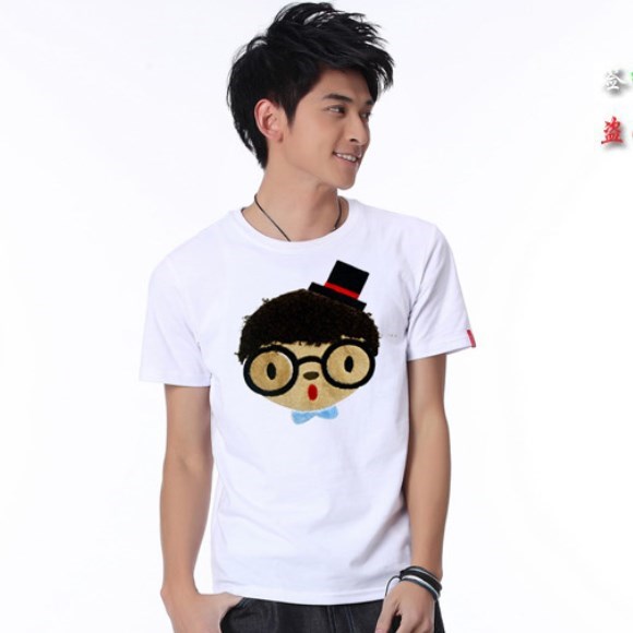 潮男T恤夏季新款时尚...