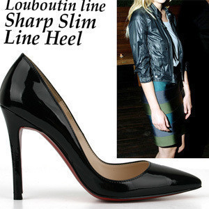  欧美同款女式鞋新款超高跟鞋尖头潮单鞋夜店瓢鞋正品名典鞋柜大码