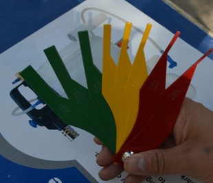 进口汽修汽保工具 刹车片刻度尺 刹车片厚度尺