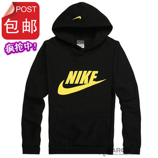  耐克/NIke 秋冬新款男女装休闲卫衣连帽抓绒加厚套头情侣卫衣