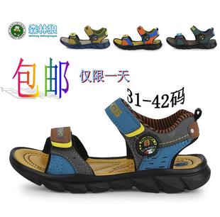  包邮夏季新款凉鞋森林狼大童男童鞋沙滩鞋儿童运动鞋31-42码