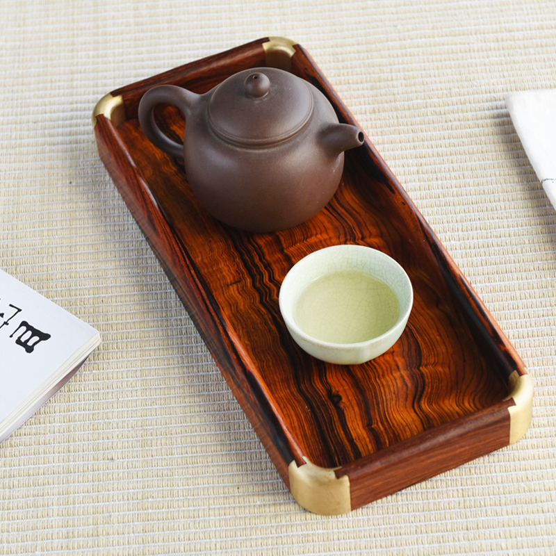 黄花梨整木茶盘家用加厚长方形创意包角糕点水果盘餐厅实木浅托盘|ruв категории посуда, чайный сервиз, чайный поднос - от Buy2taobao.com для оказания профессиональной услуги покупки агента Taobao