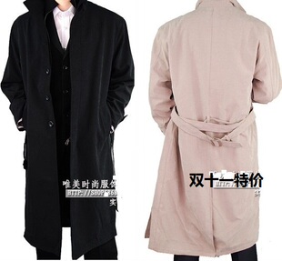 长<em>风衣</em> <em>男式</em>风衣超<em>长款 风衣</em> 5101商务男士 男