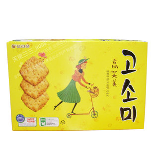  韩国好丽友ORION饼干 高笑美大盒饼干241g（6袋）芝麻薄脆饼干