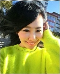  左岸潇同款 欧美大牌荧光黄长兔毛毛衣套头超美正品秋冬新款