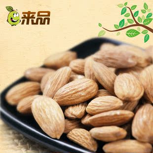  来品 美国大杏仁 无壳 巴旦木罐装320g 盐焗杏仁特价坚果零食