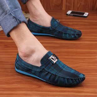  男士帆布鞋男韩版潮低帮休闲男鞋子男布鞋英伦潮流一脚蹬懒人鞋男