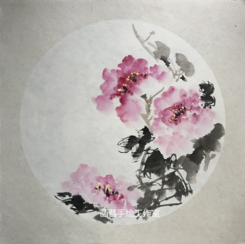 定制手绘新款人物花鸟山水牡丹写意国画办公室公司家庭客厅装饰在类目 家居饰品, 装饰画, 国画中 - 来自Buy2taobao.com提供专业的淘宝代购服务