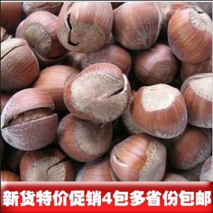  坚果零食批发东北特产榛子原味开口榛特级大榛子野生榛子250g