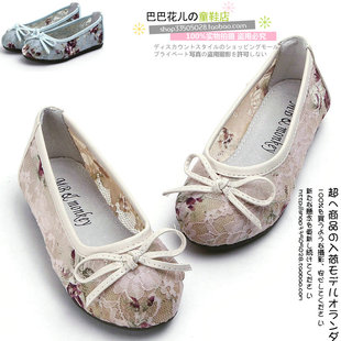  春夏新款 超美蕾丝~女童公主单鞋镂空凉鞋外贸原单正品儿童鞋