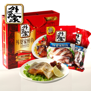  外婆家原味大醉鱼干720克（120g*6包）礼盒装 浙江绍兴特产