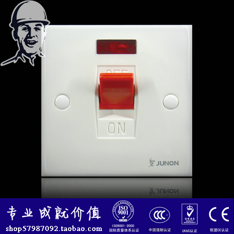 正品俊朗JUNON插座 EJ380V三相三极带指示灯25A大功率曲架开关|msdalam kategori elektronik/Electrician, lain - dari Buy2taobao.com untuk memberikan perkhidmatan ejen Taobao profesional membeli