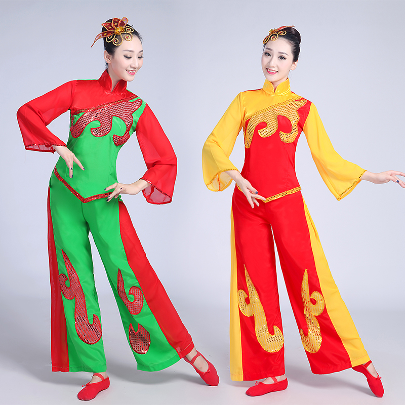 2018 new pattern Younger service Ta clothes Folk Dance costume square dance Fan dance Drum clothes Female adultin the Sports/Yoga/Fitness/Fans supplies , Dance/Aerobics/Gymnastics , Yangge , Younger service category - from Buy2taobao.com to provide professional Taobao agent buy service
