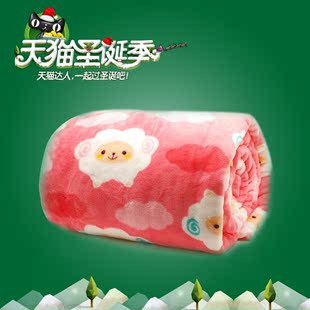  乐眠眠法兰绒休闲毯子加厚超柔冬季珊瑚绒毛毯床单/双人特价包邮