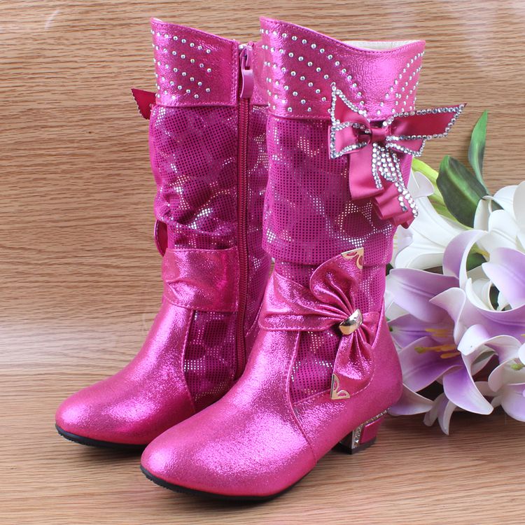 品女童黑色皮鞋单鞋花童鞋中大童学生演出鞋制