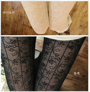  春夏新款 连裤袜 复古提花蕾丝丝袜 女袜 韩国韩版打底裤