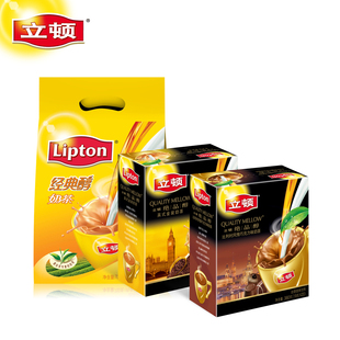  lipton/立顿绝品醇 比利时风情S20+奶茶英式S20+香浓原味S40 奶茶